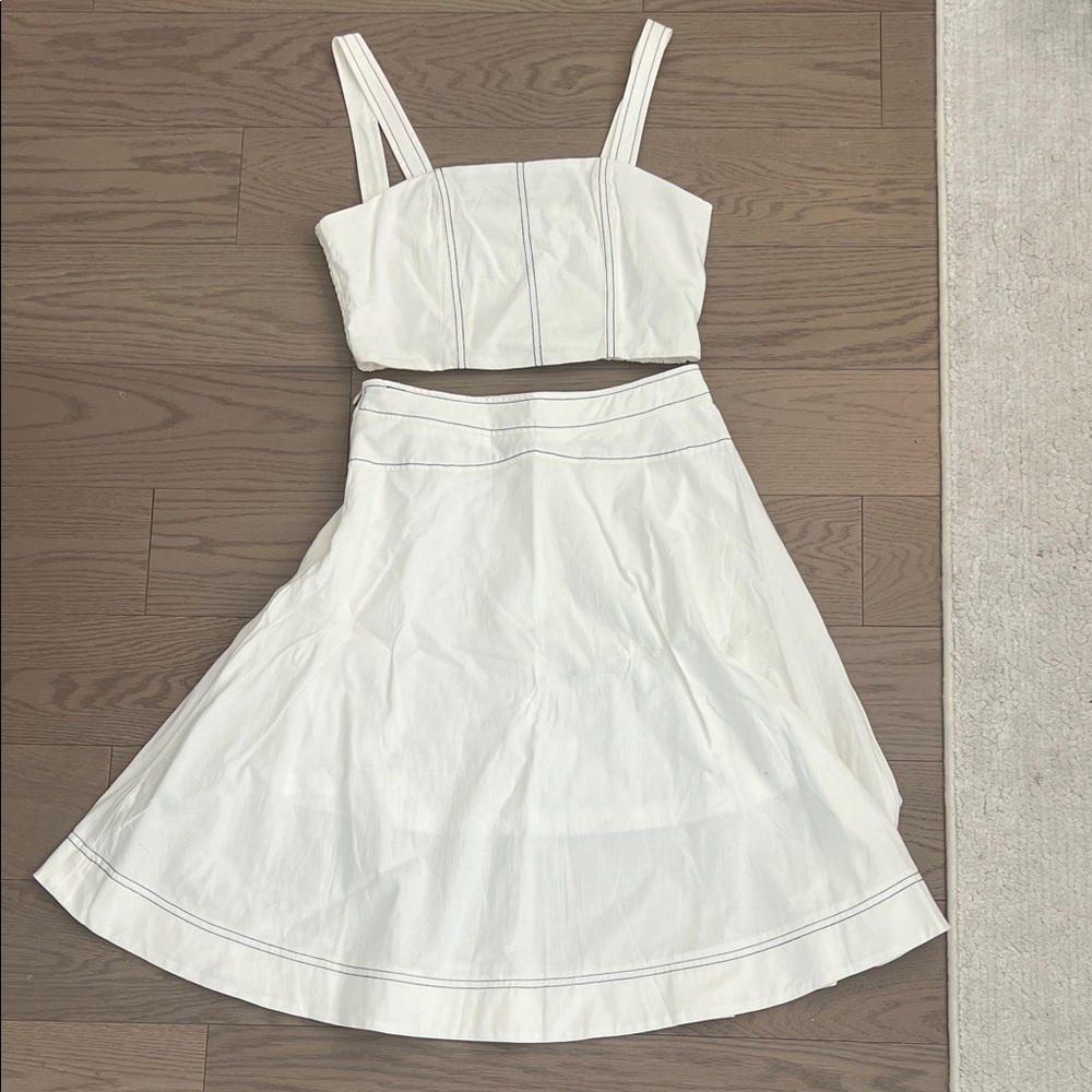 White Women's Skirt Set - Picture 3 of 7
